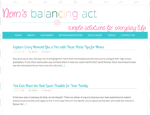 Tablet Screenshot of momsbalancingact.com